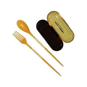 New Portable Travel Spoon & Fork Utensils with Case Lunch Kit